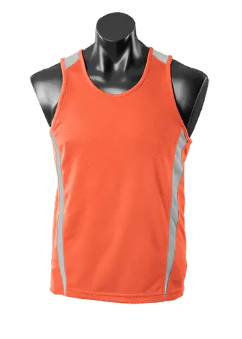 Aussie Pacific Eureka Kids Singlet 3104 Casual Wear Aussie Pacific Orange/Charcoal 6